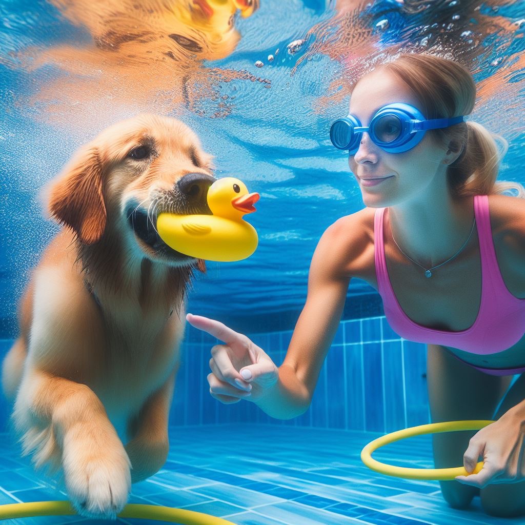 강아지 수중 재활운동